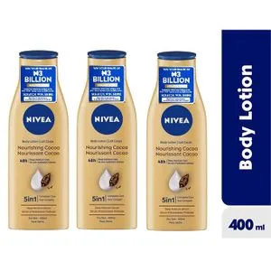 NIVEA DoShakara Pack - Nourishing Cocoa Body Lotion - 400ml (Pack Of 3)